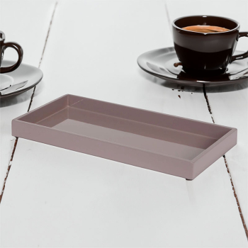 Mini Tablett, Mima rechteckig, Lack mauve, style